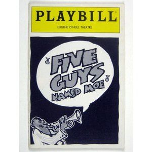 Five Guys Named Moe Playbill August 1992 Clarke Peters Louis Jordan Jerry Dixon